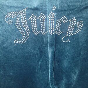 Juicy Couture Sea Green Velour Pants Sz L Juicy NWOT Bling Jewel Y2K Rhinestone